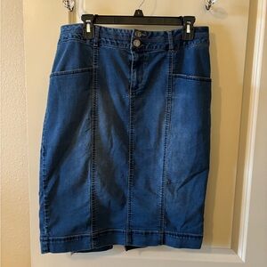 *Denim Blue Women's Skirt - Vintage, Modest, Classic